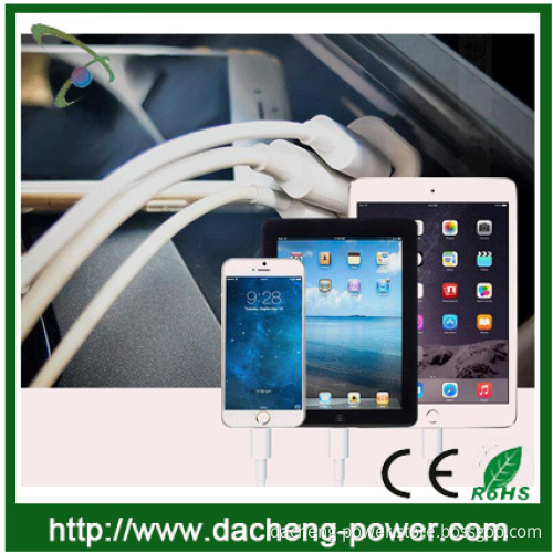 CE ROHS FCC approved qc 2.0 car charger with 3 ports